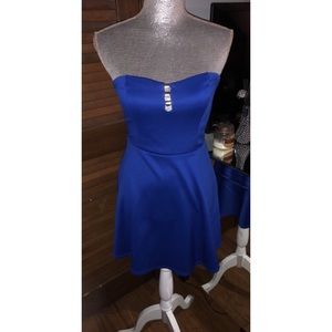 Royal Blue Skater Dress